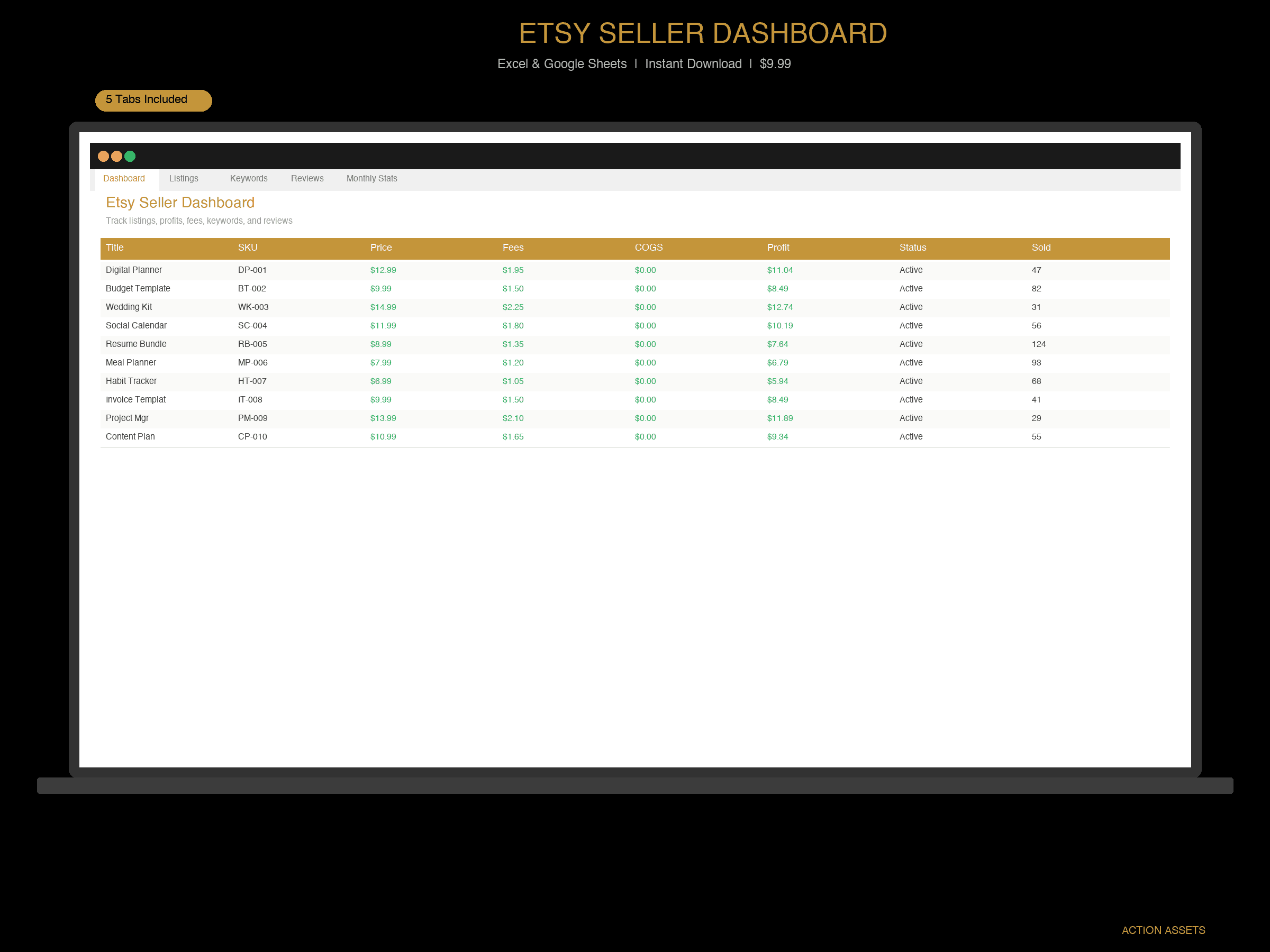 Etsy Seller Dashboard primary preview