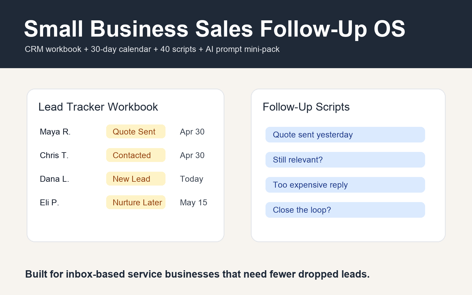 Small Business Sales Follow-Up OS preview 1